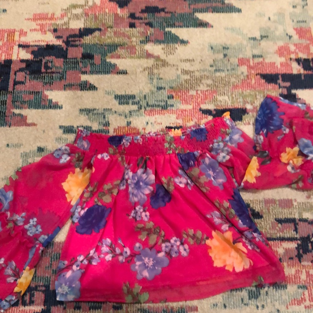 Off the shoulder flowy top